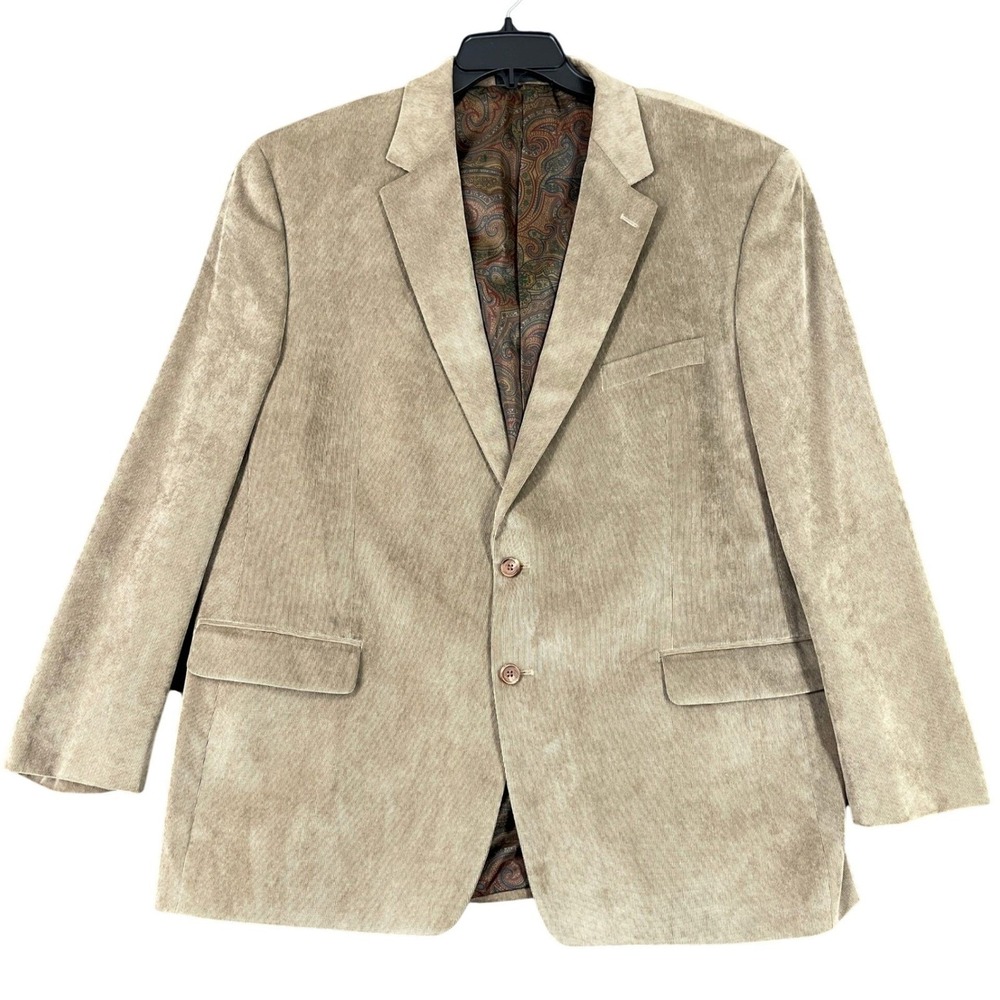 Vintage Lauren Ralph Lauren Corduroy Blazer Men 50R Paisley Lined Tailored Y2K‎